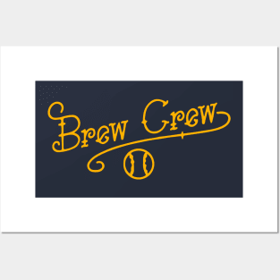 Brew Crew Baseball Tattoo Posters and Art